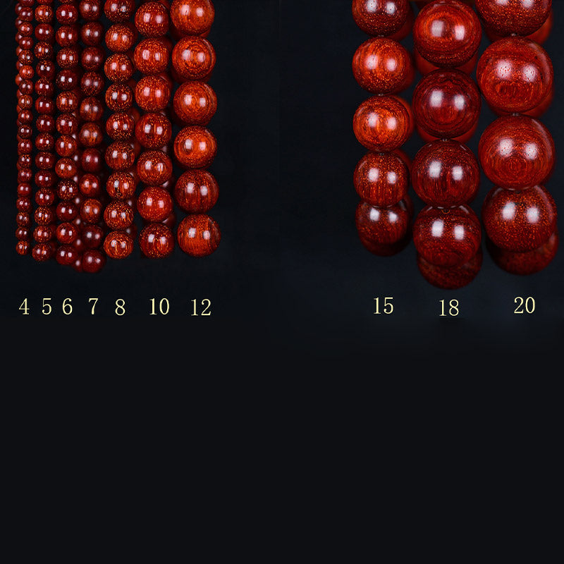 Bransoletka z Buddha Stones Tybetańskimi Małymi Liśćmi i Czerwonym Sandałowcem - image 11