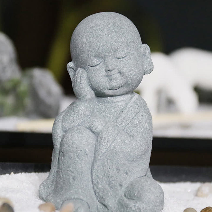 Buddha Stones Medytacja Modlitwa Statua Buddy Współczucie Dekoracja Domu