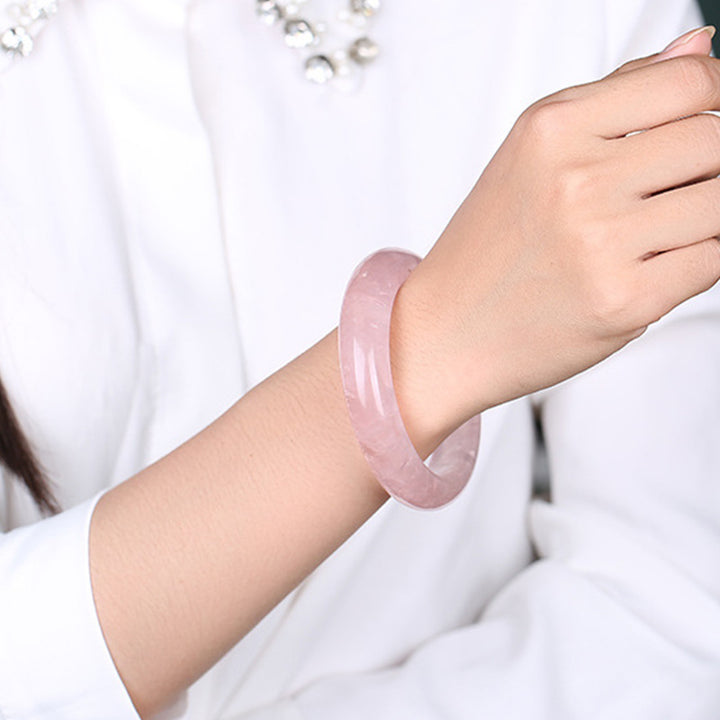 Bransoletka Buddha Stones Natural Rose Quartz Love Caring