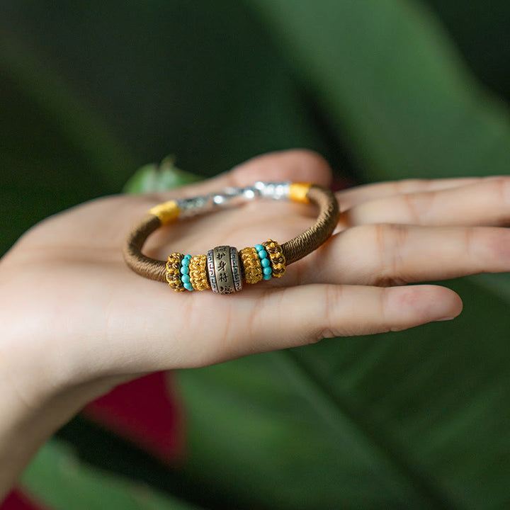 Buddha Stones Ręcznie Robione Tybetańskie Amulet King Kong Knot Ochrona Szczęścia Bransoletka Pleciona - image 10