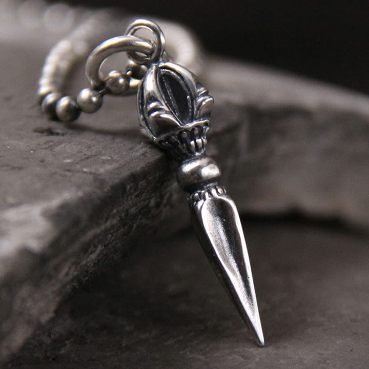 Buddha Stones 925 Srebro Sterlingowe Dorje Vajra Duchowa Moc Naszyjnik Wisiorek