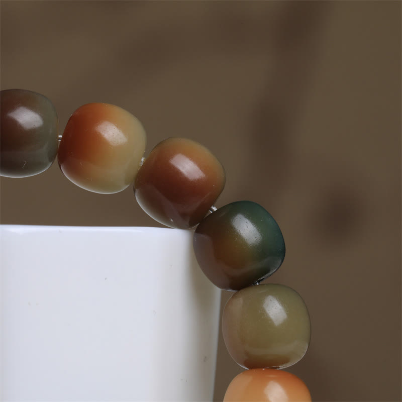 Kolorowe Buddha Stones , nasiona bodhi, bransoletka mądrości pokoju