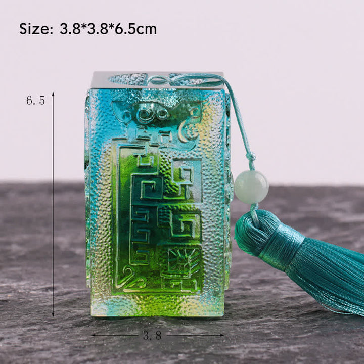 Feng Shui ręcznie robiony kryształowy element sztuki Liuli dekoracja domowego biura