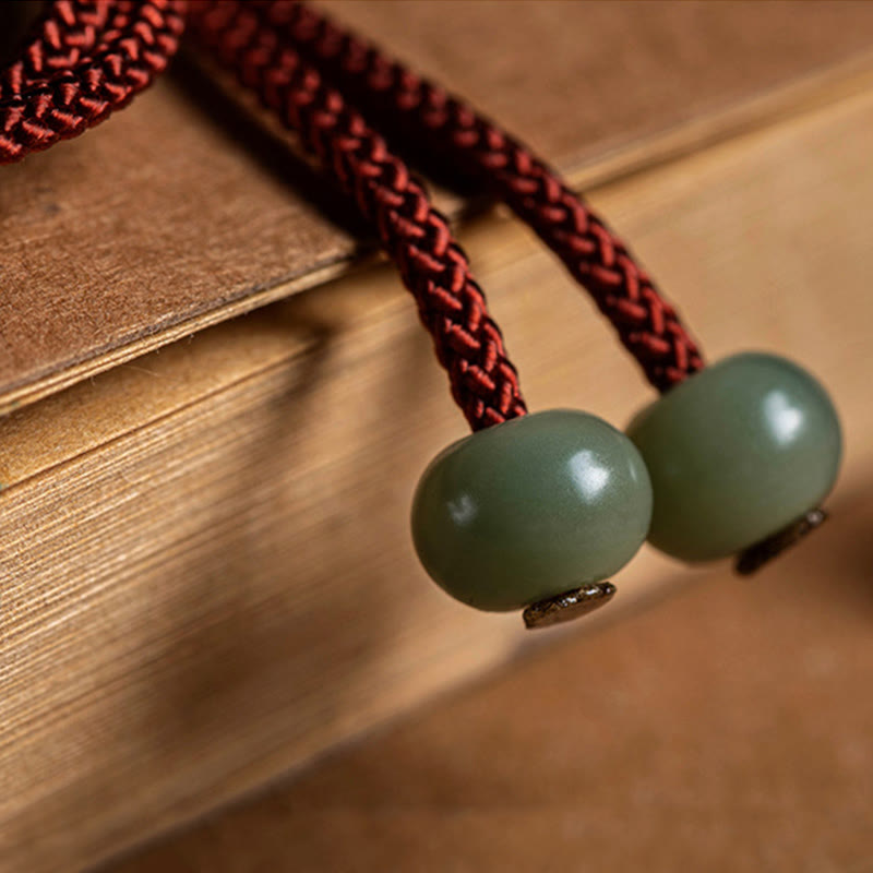 Buddha Stones 925 Srebro Sterling Ręcznie robione Chiński Zodiak Natal Budda Cyan Bodhi Nasiona Ochrona Pleciona Czerwona Bransoletka Sznurkowa