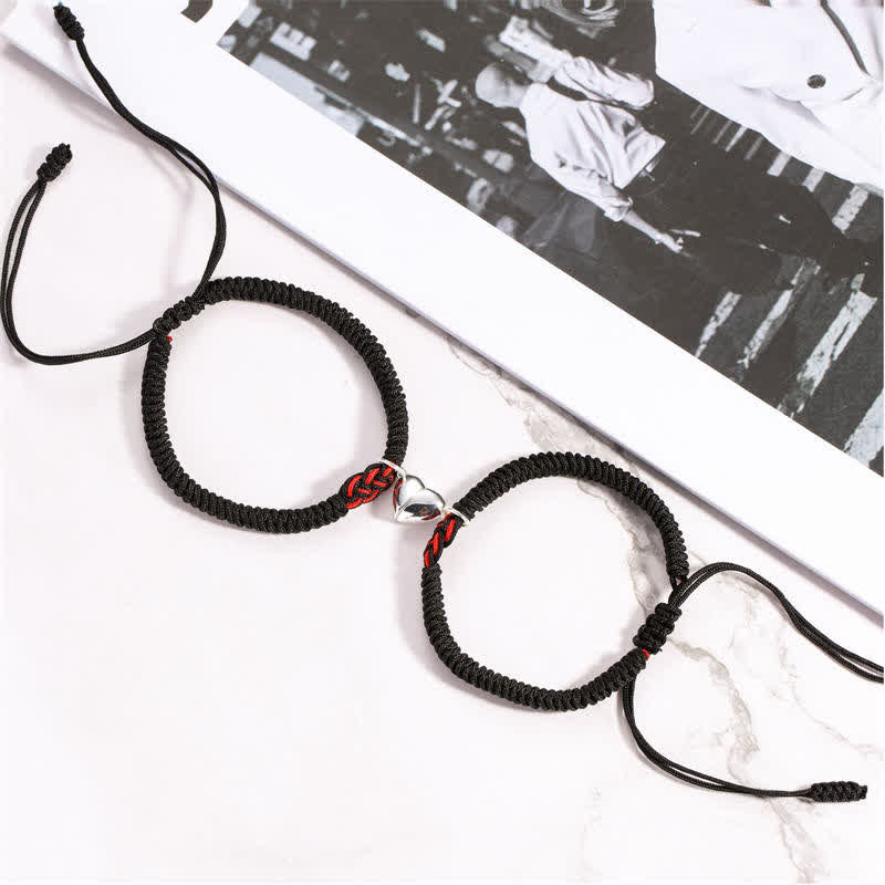 Buddha Stones 2 szt. Tybetański Szczęście Chiński Węzeł Ochrona Bransoletka Sznurkowa