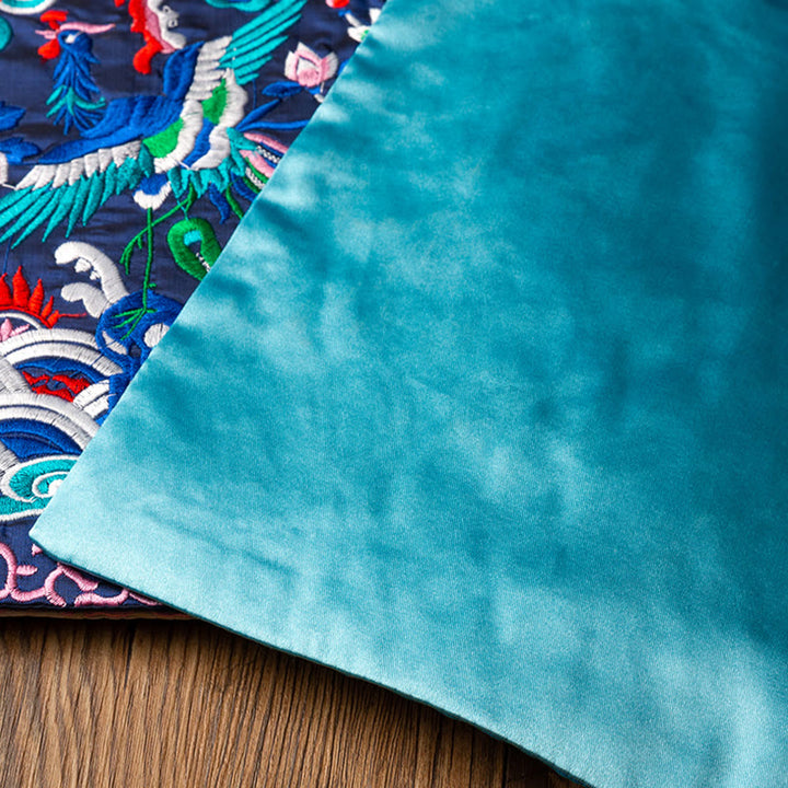 Buddha Stones Feniks Smok Kirin Haft Podkładka Pod Kubek Pod Kubek Herbaty Kung Fu Podkładka Pod Kubek Herbaty