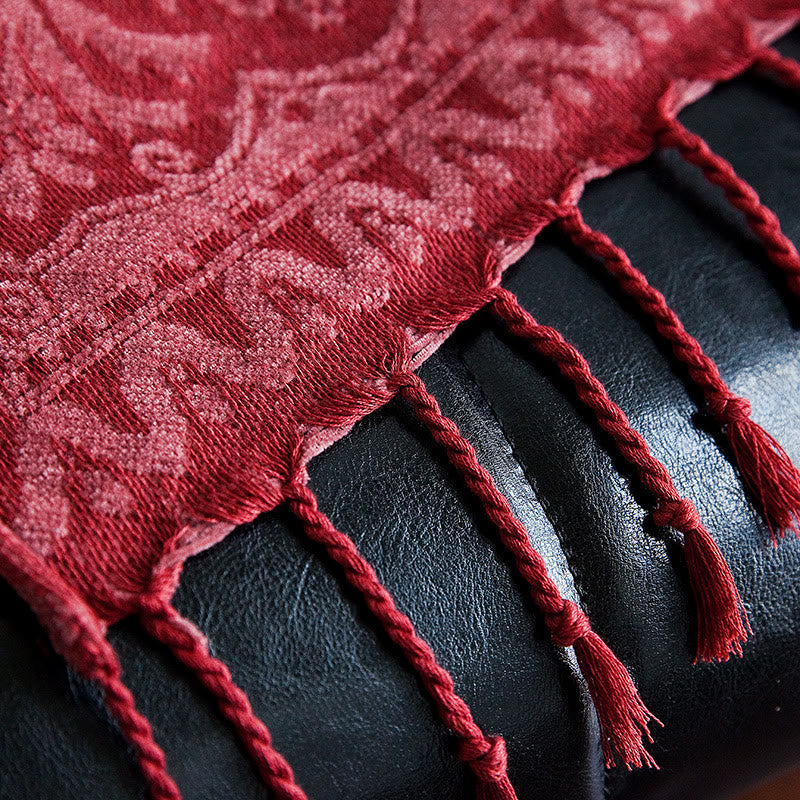 Buddha Stones Tybetański Wielokolorowy Kwiatowy Wzór Farbowany Ręcznie Koc