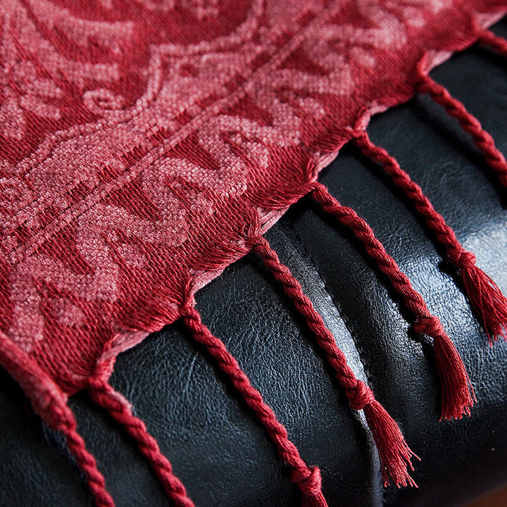 Buddha Stones Tybetański Wielokolorowy Kwiatowy Wzór Farbowany Ręcznie Koc