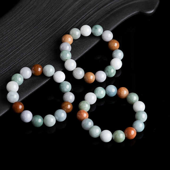 Bransoletka ochronna z naturalnego jadeitu z Buddha Stones