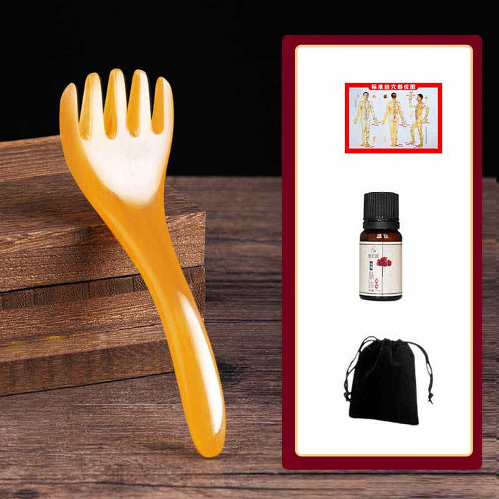 Zestaw narzędzi do masażu grzebienia Gua Sha z żywicy