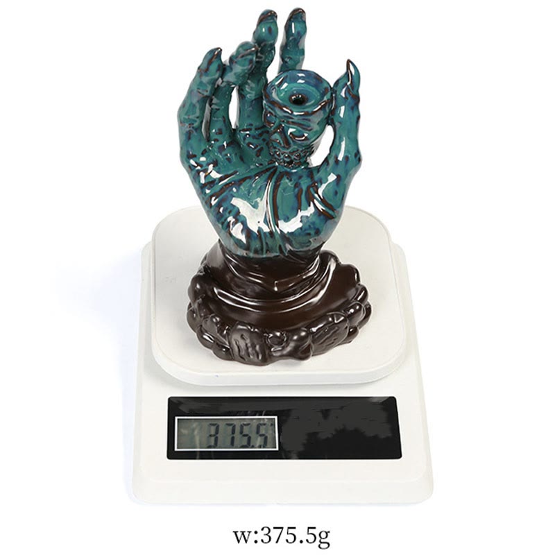 Buddha Stones Halloween Duch Ręka Czaszka Głowa Ceramiczny Pokój Uzdrawiający Kadzidło Palnik Dekoracja