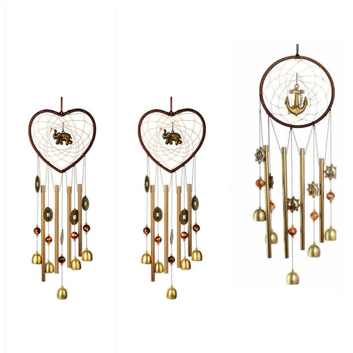 Łapacze snów z Buddha Stones Miłość Słoń Łódź Wisząca na ścianie Dzwonek Dzwonek Ręcznie Robiona Dekoracja Domu