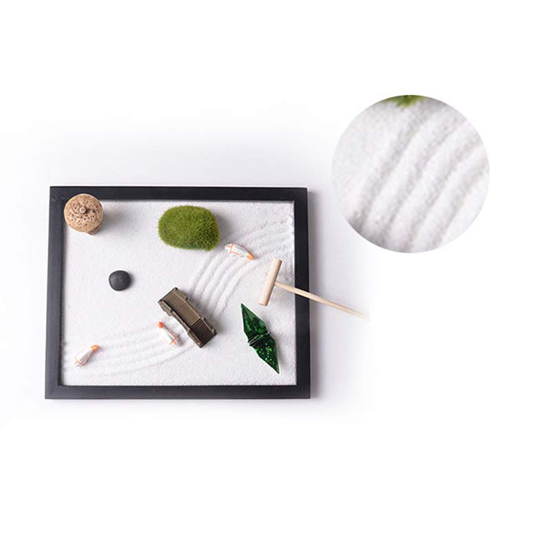 Buddha Stones Ryby Koi Mały Most Trawa Krajobraz Pokój Medytacja Zen Dekoracja Ogrodowa