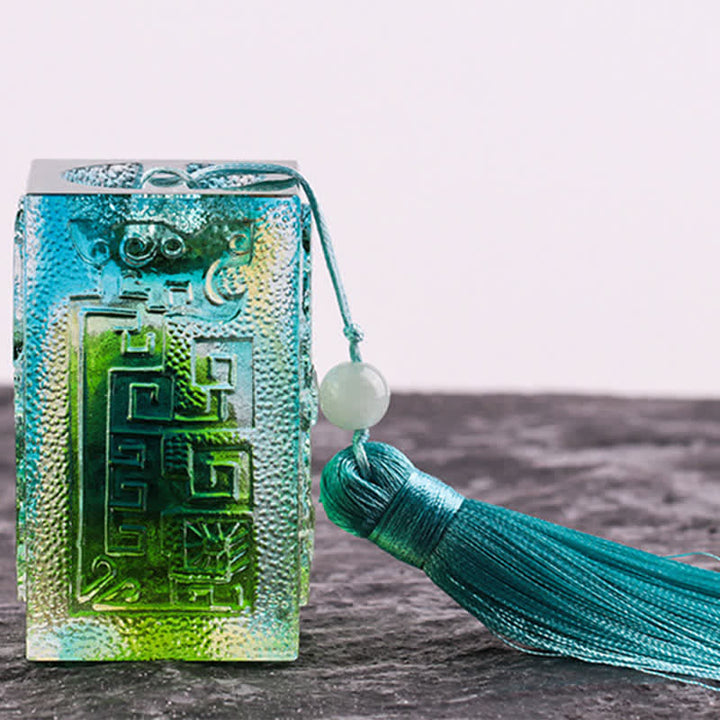 Feng Shui ręcznie robiony kryształowy element sztuki Liuli dekoracja domowego biura