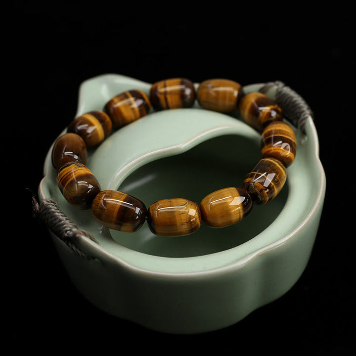 Bransoletka Buddha Stones Natural Tiger Eye Stone Integrity Willpower