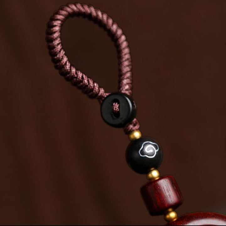 Buddha Stones Tybetańskie Małe Liście Czerwone Drzewo Sandałowe Heban Szczęście Ochrona Obrót Dekoracja - image 11