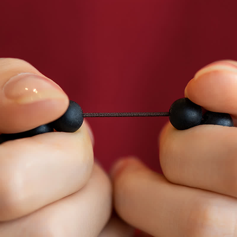 Buddha Stones Tybetańskie Cyprys Cynober Lotos Uzdrawiająca Bransoletka