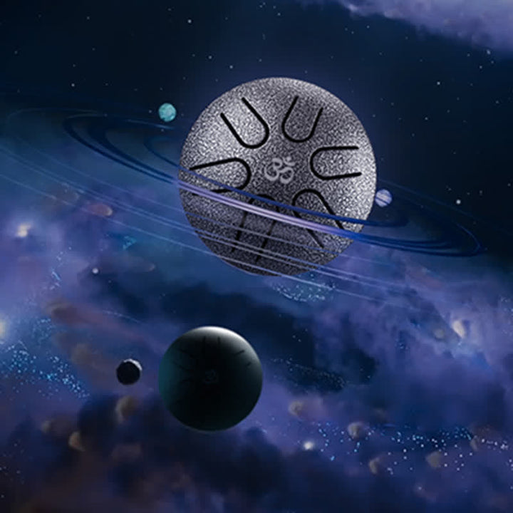 Miniaturowy stalowy bęben językowy 3-calowy zestaw bębnów leczniczych