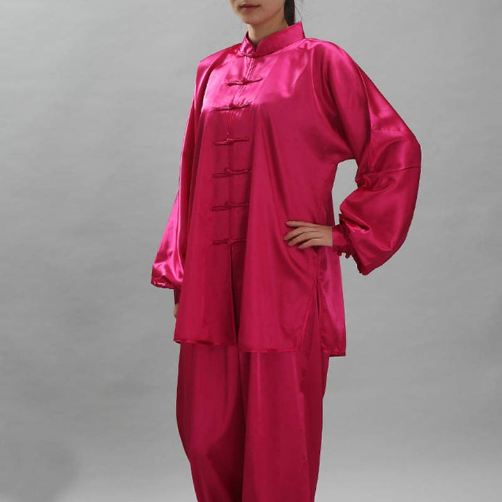 Buddha Stones Prosty wzór Medytacja Modlitwa Duchowy Zen Tai Chi Qigong Praktyka Unisex Zestaw Ubrań - IndianRed - 2XL- PASUJE DO USA/UK/AU/EU- XL - image 27