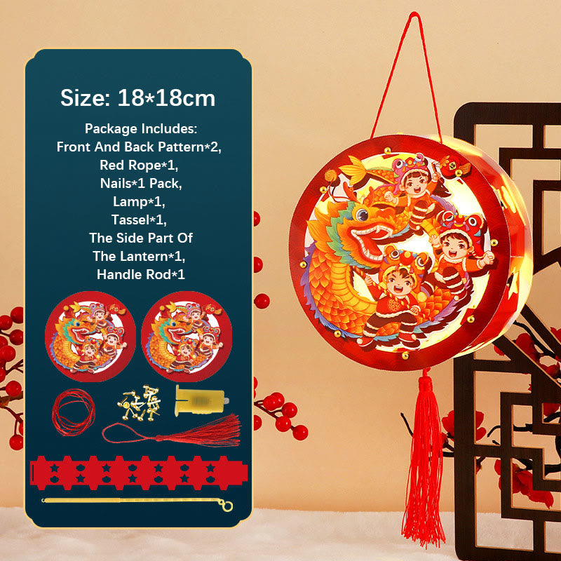 Buddha Stones DIY Powodzenia Uroczy Królik Papierowy Lampion Lampion Dekoracja Latarni Festiwalu Środka Jesieni