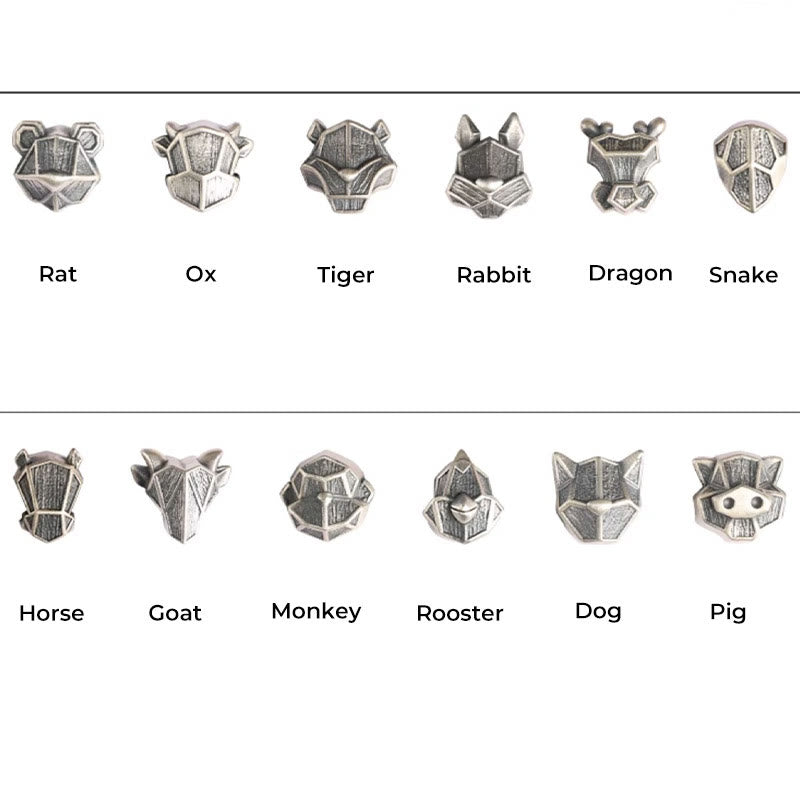 Buddha Stones Ręcznie robione 999 Srebro Sterling Rok Smoka Chiński Zodiaku Ochrona Kolorowa Reinkarnacja Węzeł Liny Bransoletka