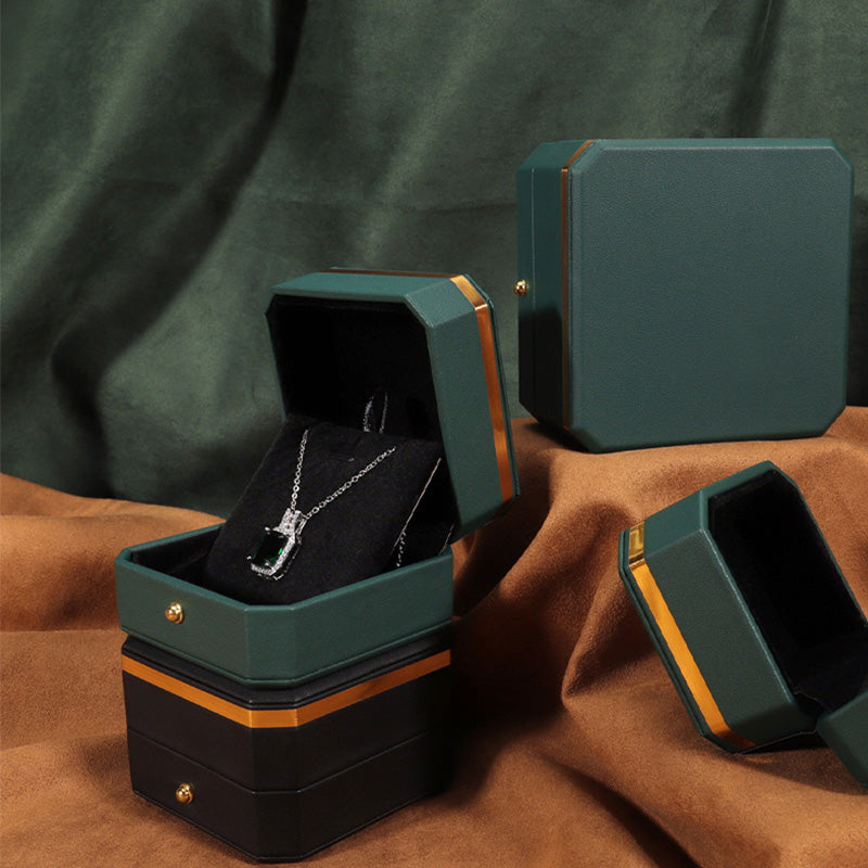 Pudełko do przechowywania biżuterii z Buddha Stones , skórzane pudełko prezentowe PU - image 1