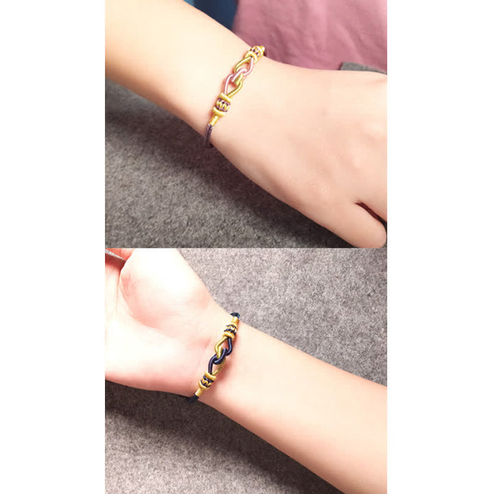 Buddha Stones Ręcznie robione Wiązanie Wiara Siła Bransoletka ze Sznurka