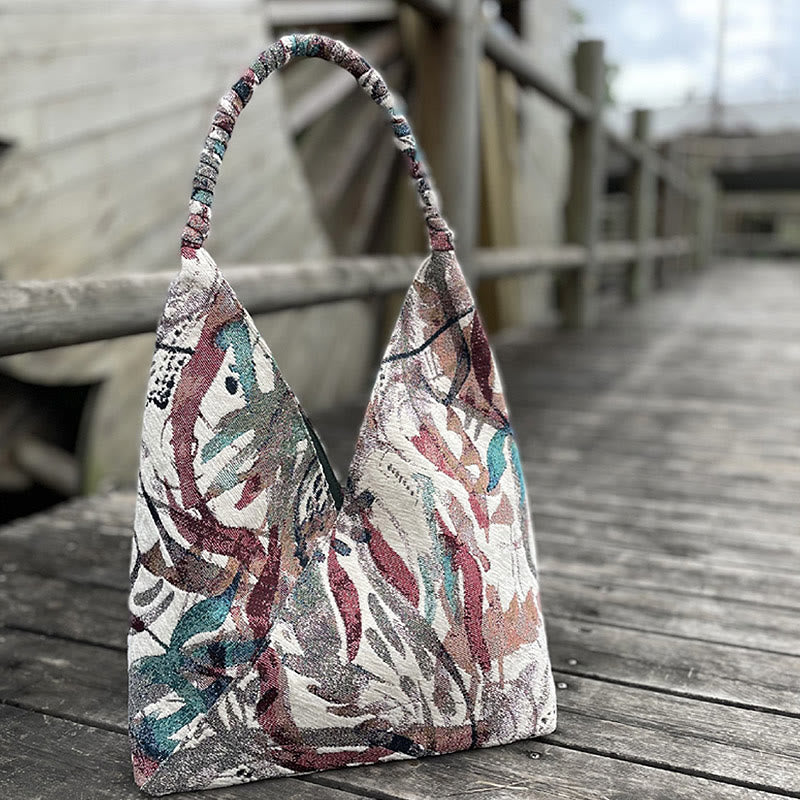 Zestaw torebek typu tote z ręcznie robionym haftem z Buddha Stones