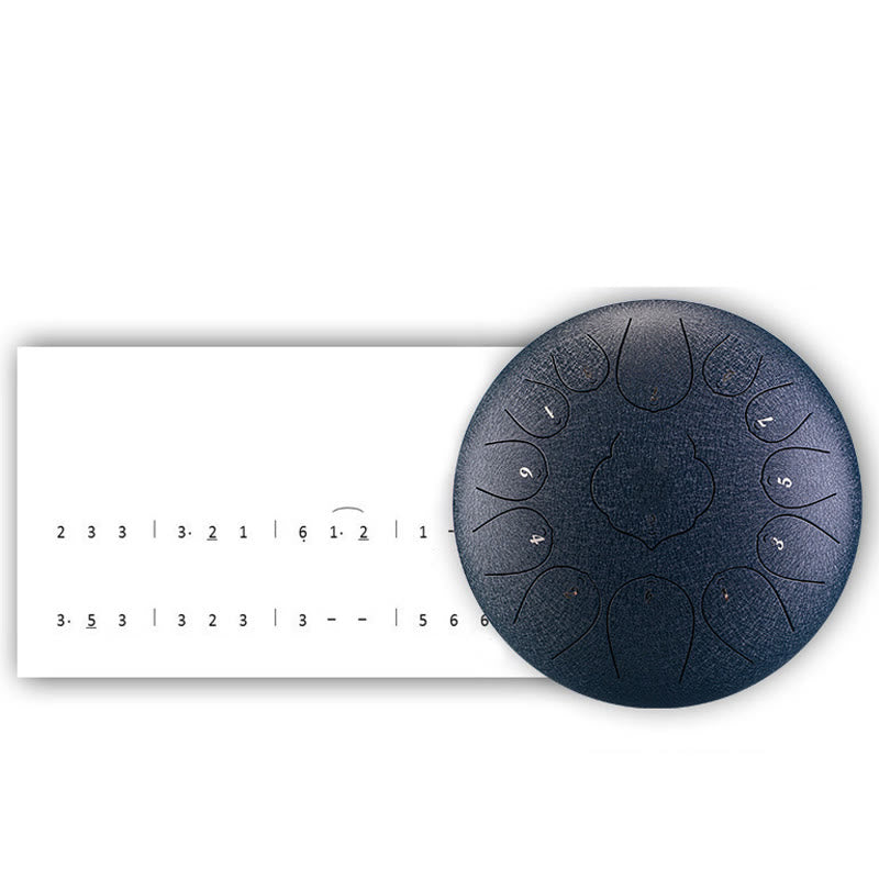 Buddha Stones językowy ze stali Dźwięk uzdrawiający Medytacja Wzór lotosu Zestaw perkusyjny 8 nut 6-calowy instrument perkusyjny