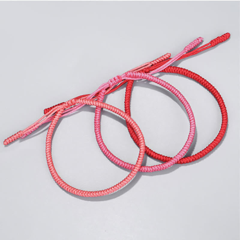 Buddha Stones Tybetańskie 3 sztuki King Kong Knot Protection Braided Bracelet