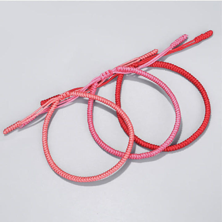 Buddha Stones Tybetańskie 3 sztuki King Kong Knot Protection Braided Bracelet