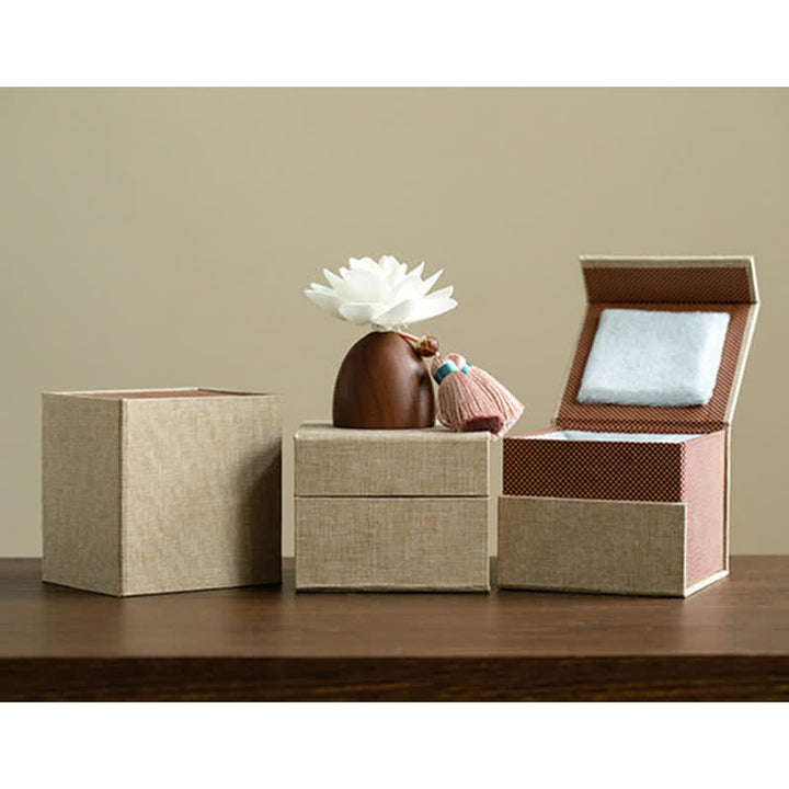 Czarny brzoskwiniowy kwiat Buddy uspokajające dekoracje