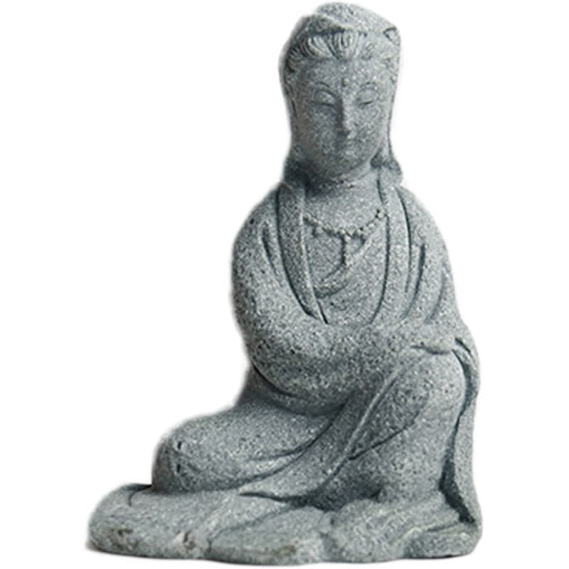Buddha Stones Avalokitesvara Statuetka Błogosławieństwo Dekoracja Domu