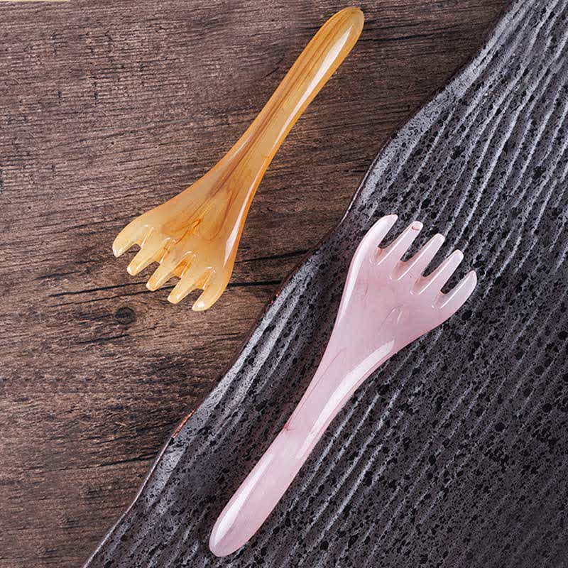 Zestaw narzędzi do masażu grzebienia Gua Sha z żywicy