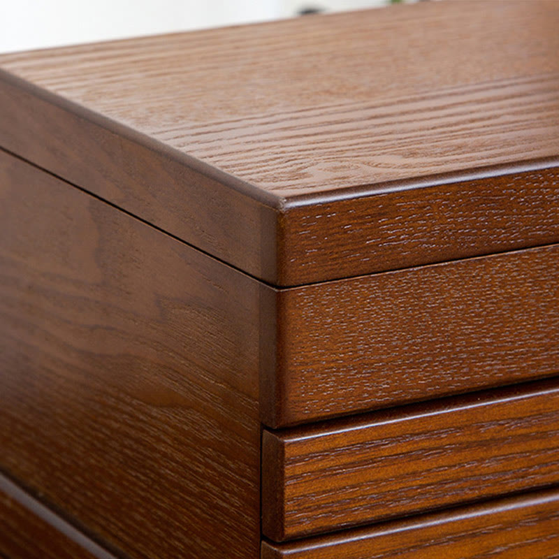 Drewniane pudełko na biżuterię w stylu retro z Buddha Stones, trójwarstwowe pudełko do przechowywania biżuterii