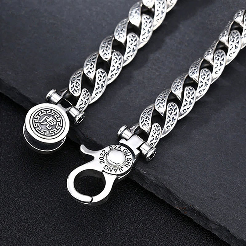 Bransoletka energetyczna szczęścia z motywem kwiatów Buddha Stones i dynastii Tang