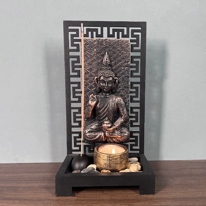 Buddha Stones Budda Współczucie Spokój Dom Żywica Modlitwa Ołtarz Dekoracja
