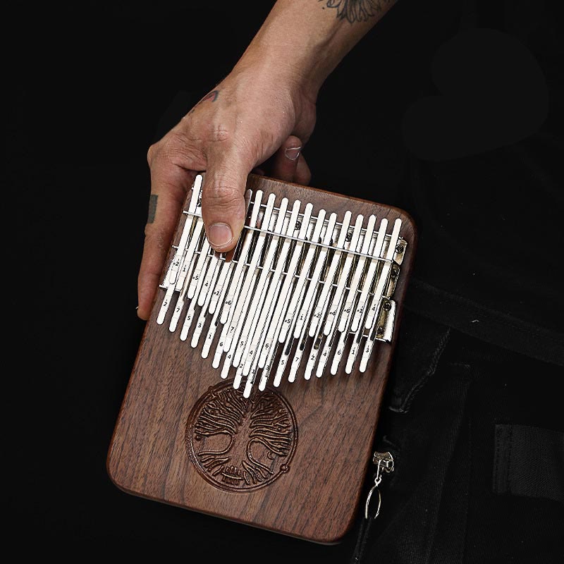 Kalimba 34 klawisze Thumb Piano Tree of Life Design przenośny palec Marimba Piano
