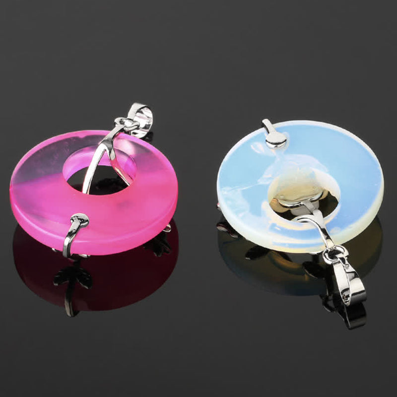 Buddha Stones Różne Kryształy Ametyst Zielony Awenturyn Kwiat Uzdrawiający Naszyjnik Wisiorek