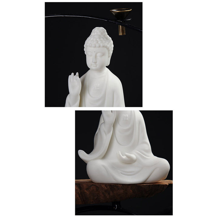 Budda Awalokiteśwara Ksitigarbha Bodhisattwa Błogosławieństwo Ceramiczna dekoracja LED