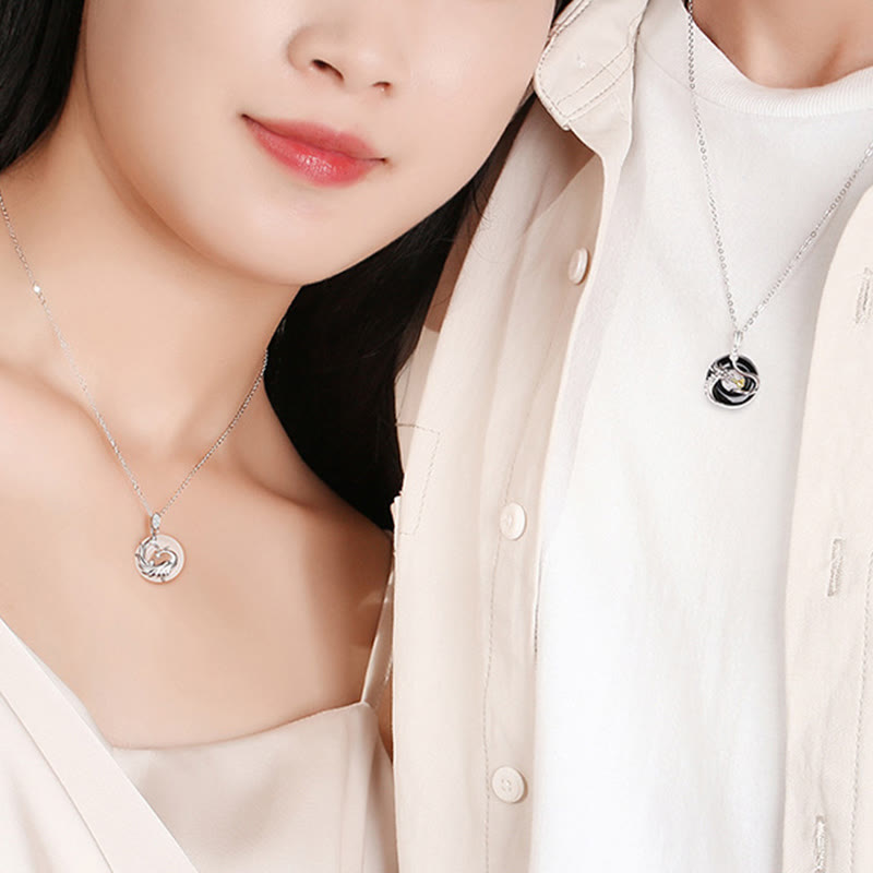 Buddha Stones 925 Srebro Sterling Rok Smoka Naturalny Czarny Onyks Chalcedon Smok Feniks Klamra Pokoju Ochrona Naszyjnik Wisiorek - image 8