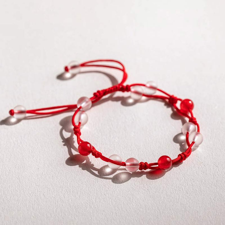 Bransoletka Buddha Stones Red Agat Moss Agat Cinnabar Calm