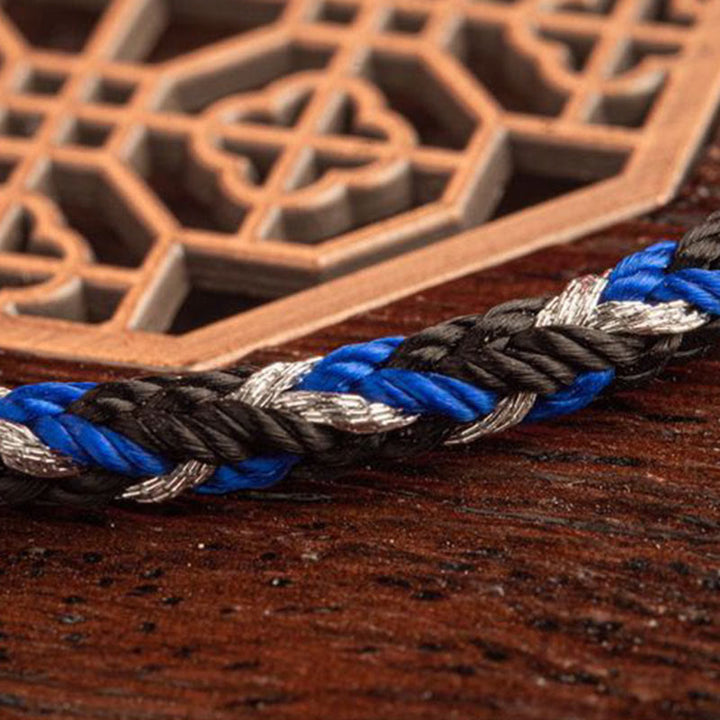 Buddha Stones „Niech pomyślność wypełni Twoje życie” Bransoletka na szczęście wielokolorowa