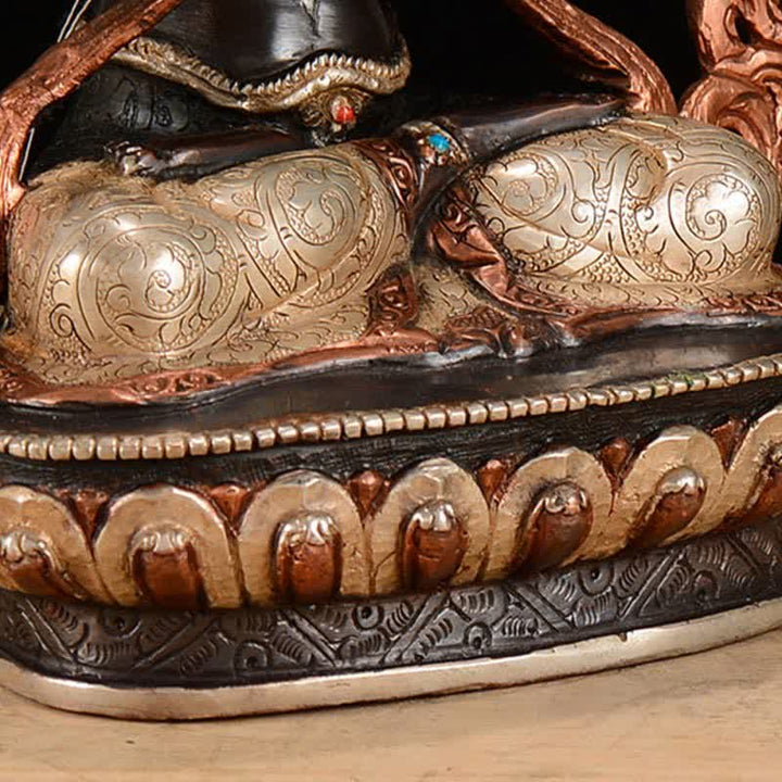 Bodhisattwa Czenrezig Czteroramienna Awalokiteśwara Ochrona Miedziana Statuetka Dekoracja