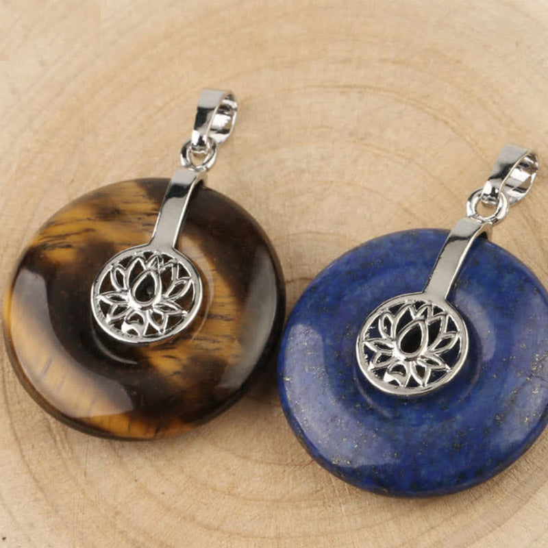 Buddha Stones Różne Kryształy Ametyst Różowy Kryształ Lotos Uzdrawiający Naszyjnik Wisiorek - image 29