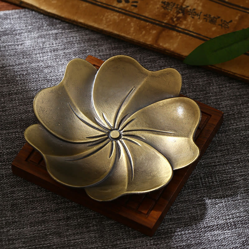 Buddha Stones Lotos Smok Feniks Osiem Pomyślnych Symboli Stop Cynkowy Uchwyt Na Kadzidełka Uzdrawiający Kadzielnica Dekoracja