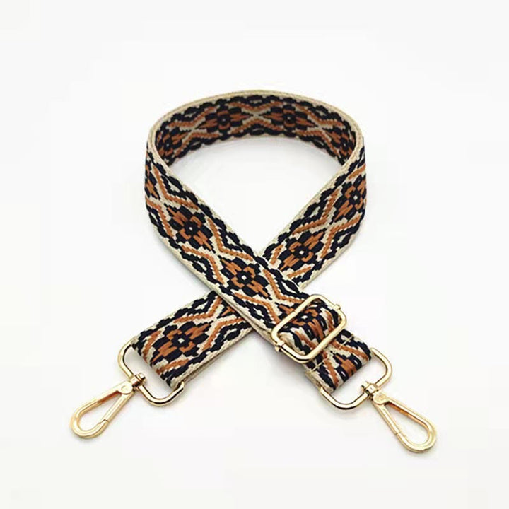 Wielokolorowe haftowane paski do toreb na ramię