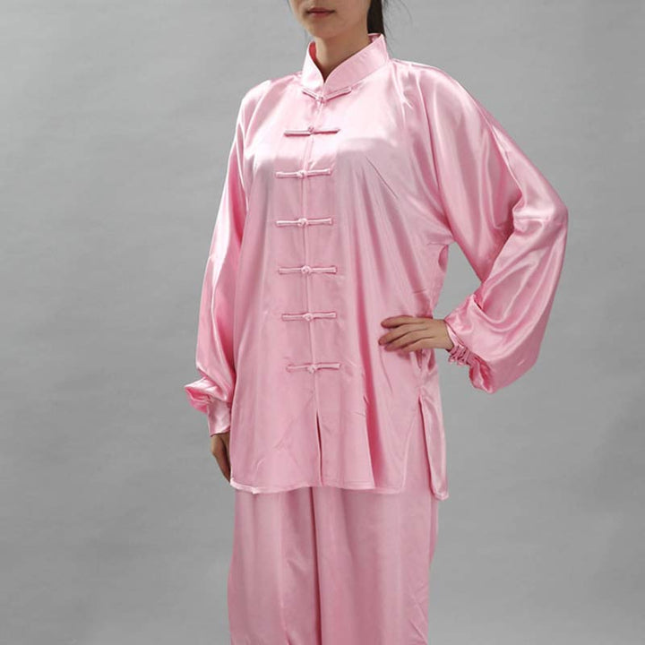 Buddha Stones Prosty wzór Medytacja Modlitwa Duchowy Zen Tai Chi Qigong Praktyka Unisex Zestaw Ubrań - Jasnoróżowy - 2XL- PASUJE DO USA/UK/AU/EU- XL - image 18