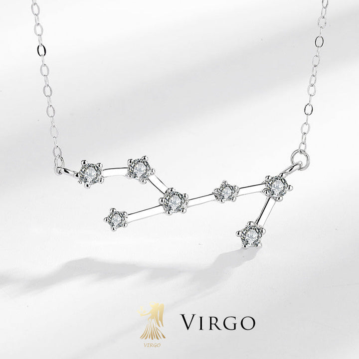 Buddha Stones 925 Srebro Sterling 12 Konstelacji Zodiaku Astrologia Błogosławieństwo Naszyjnik Wisiorek