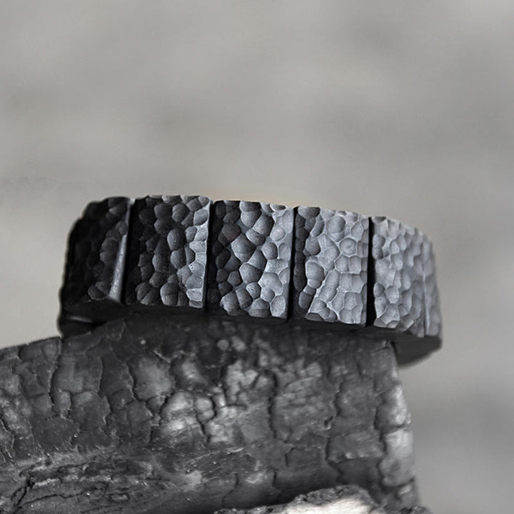 Bransoletka Buddha Stones Vintage Ebony Wood Texture Peace Couple